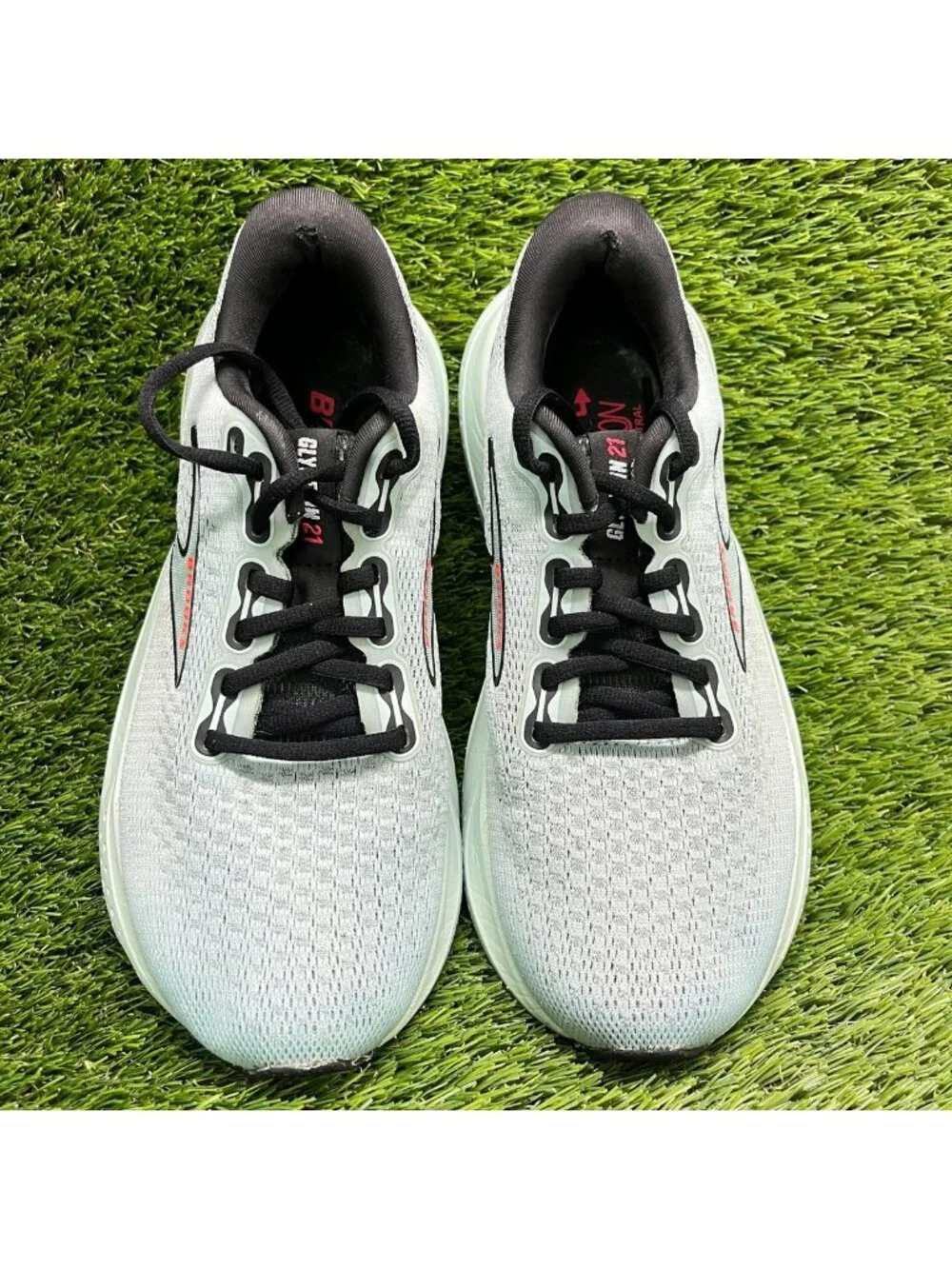 Brooks Glycerin 21 Womens Size 7 Blue Gray Black Athletic Running Shoes Sneakers